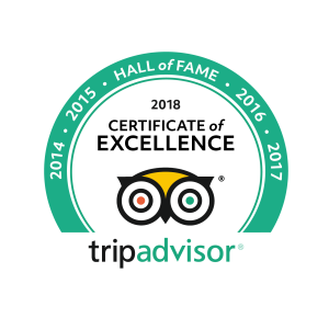 Tripadvisor Certificate of Excellence 2018 Logo