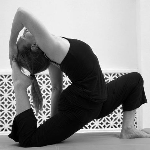 Yoga Teacher Valerie posing